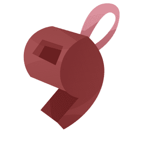 Swimmer whistle clipart