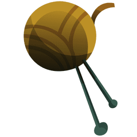 Tailor skein of thread clipart