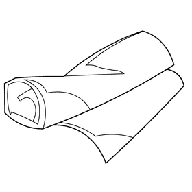 Fabric black and white clipart