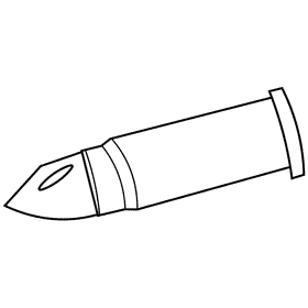 Tank soldier shell black and white clipart