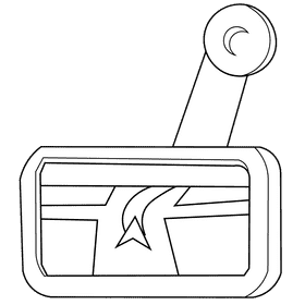 Taxi driver gps black and white clipart