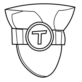 Taxi driver hat black and white clipart