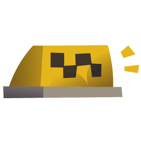 Taxi label, logo clipart