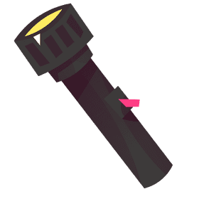 Thief flashlight clipart