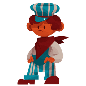 Train driver clipart