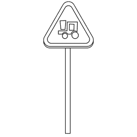 Train driver train sign black and white clipart