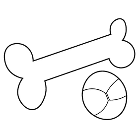 Veterinarian toys black and white clipart