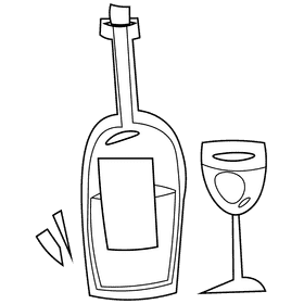 Waiter vine black and white clipart