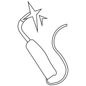 Welder welding machine black and white clipart