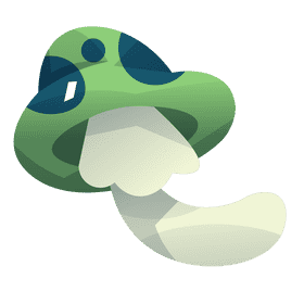 Witch mushroom clipart