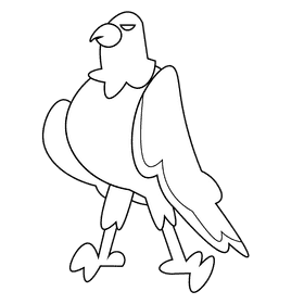 American eagle black and white clipart