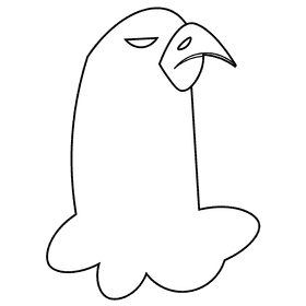 America eagle head black and white clipart