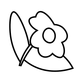 America flower black and white clipart