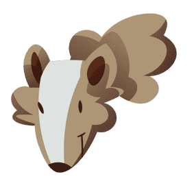 American possum clipart