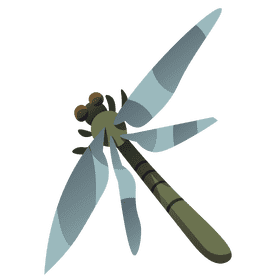 Ancient dragonfly clipart