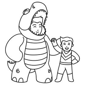 Happy fathers day black and white clipart