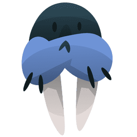 Arctic walrus clipart