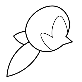 Autumn nut black and white clipart