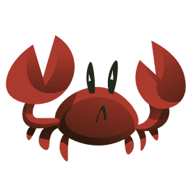 Beach crab clipart