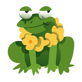 Beach frog clipart