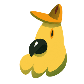 Beach parrot clipart