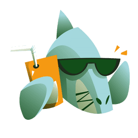 Beach shark clipart