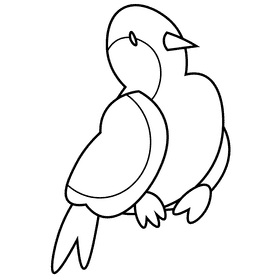 Birds bird black and white clipart