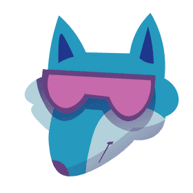 Birthday wolf clipart