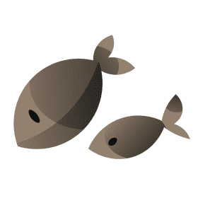 Cats fish clipart