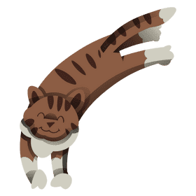 Cats playful clipart