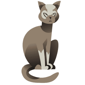 Cats sitting clipart