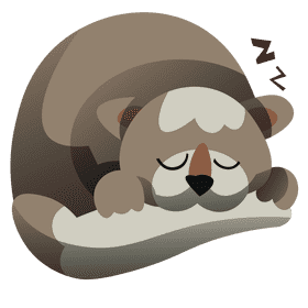 Cats sleeping clipart