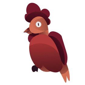 Chinese calendar cock clipart