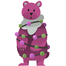 Christmas bear clipart