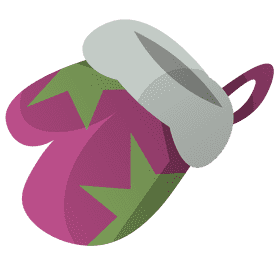 Christmas glove clipart