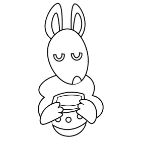 Christmas tea black and white clipart