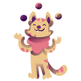 Circus cat clipart