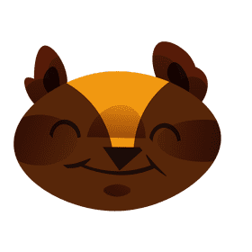 Desert meerkat face clipart