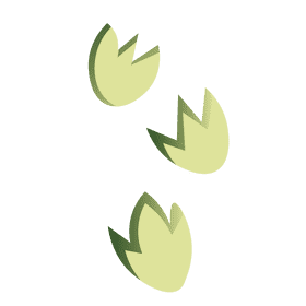 Dinosaurs footsteps clipart