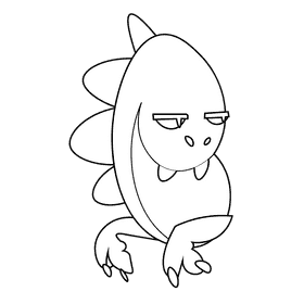 Dinosaurs raptor black and white clipart