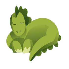 Dinosaurs sleep clipart