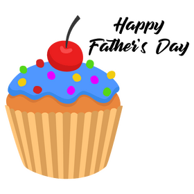 Happy Fathers day cake clipart