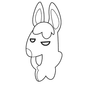 Dogs happy black and white clipart