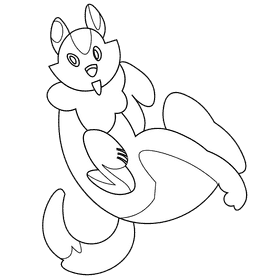 Dogs playing black and white clipart