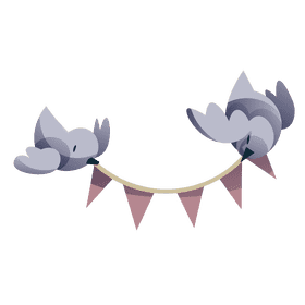 Easter birds clipart