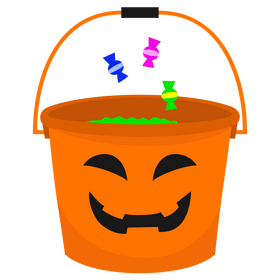 Halloween bucket clipart