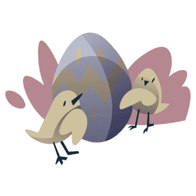 Easter chicks clipart