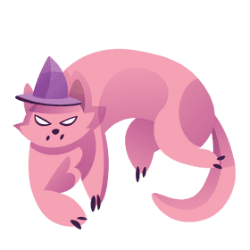 Fairytale cat clipart