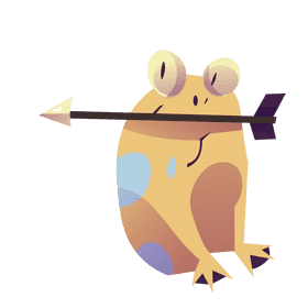 Fairytale frog clipart