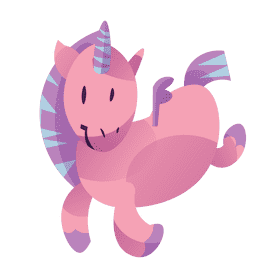 Fairytale unicorn clipart